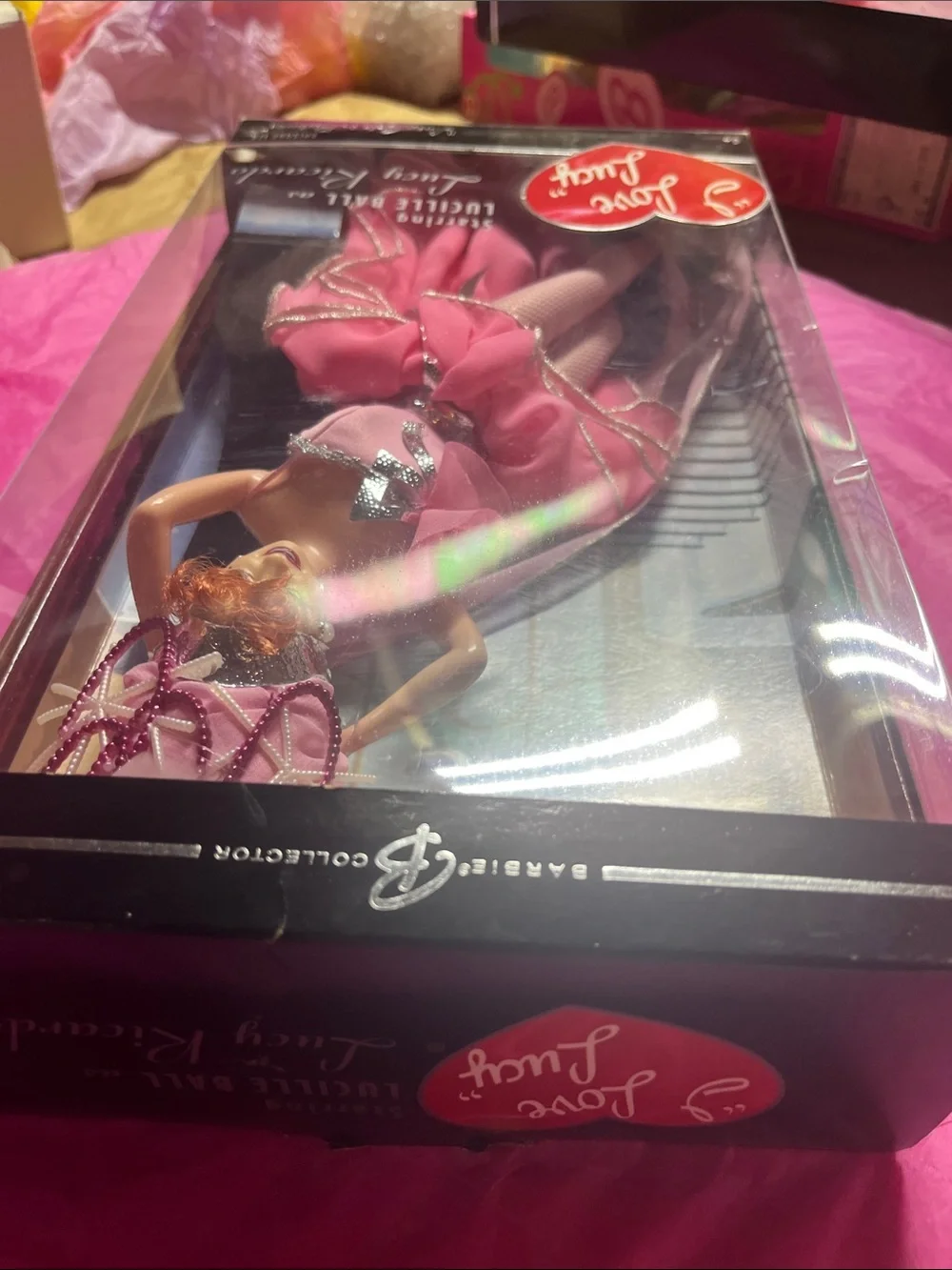 Mattel I Love Lucy Lucille Ball Pink Showgirl Doll